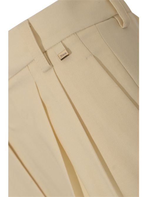 Pantalone cargo in misto lana Bianco Herno | PT000179D 334531000